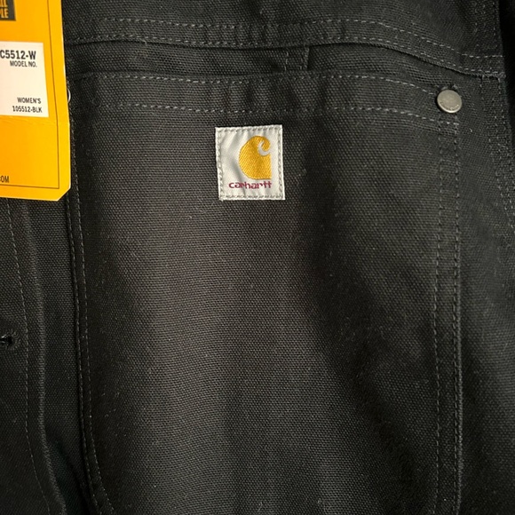 Women’s Original Carhartt Insulated Hooded Canvas Coat - black - Picture 4 of 11